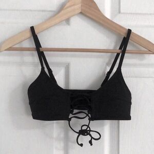 BNWOT Black bathing suit top bra
